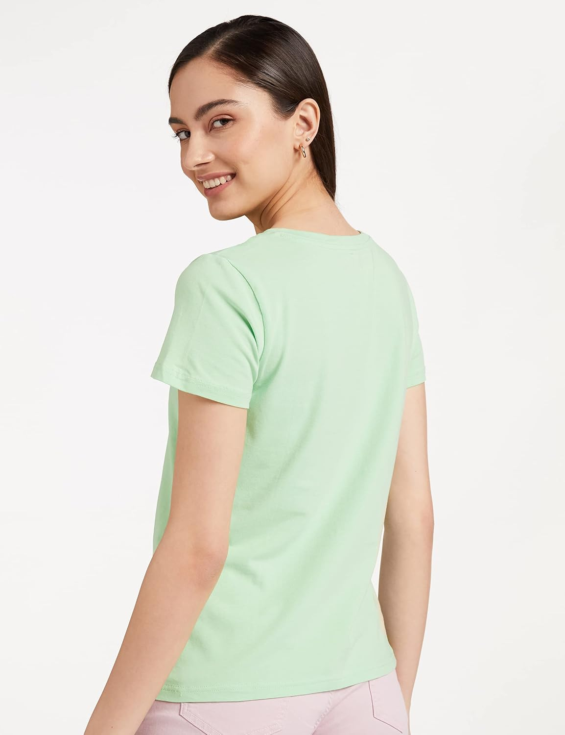 Women's Stretch Cotton V-Neck T-Shirt - Image 31