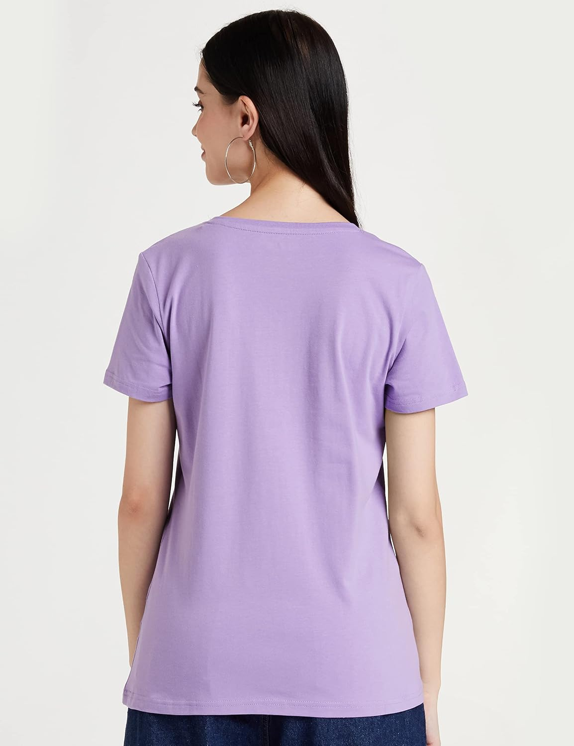 Women's Stretch Cotton V-Neck T-Shirt - Image 44