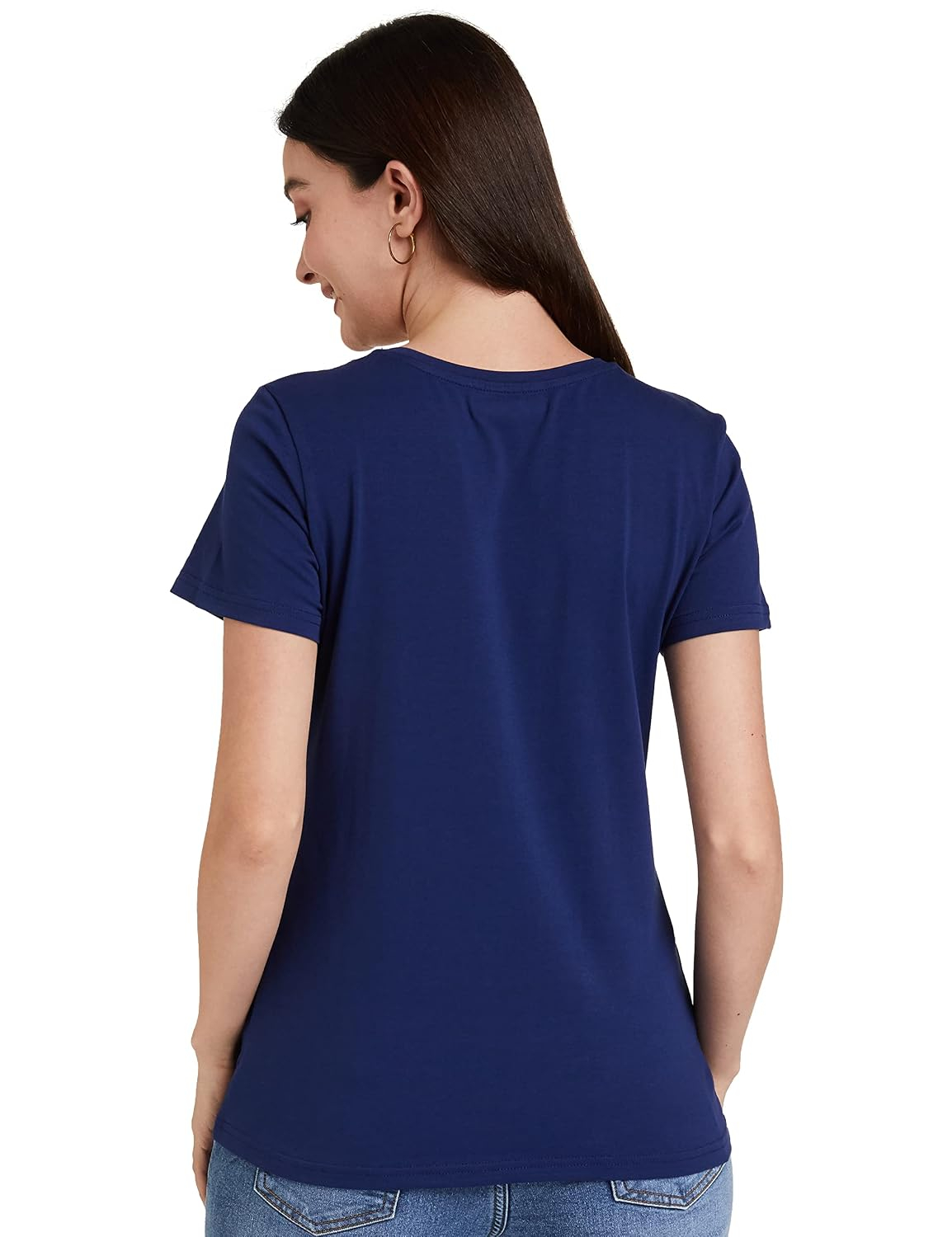 Women's Stretch Cotton V-Neck T-Shirt - Image 51