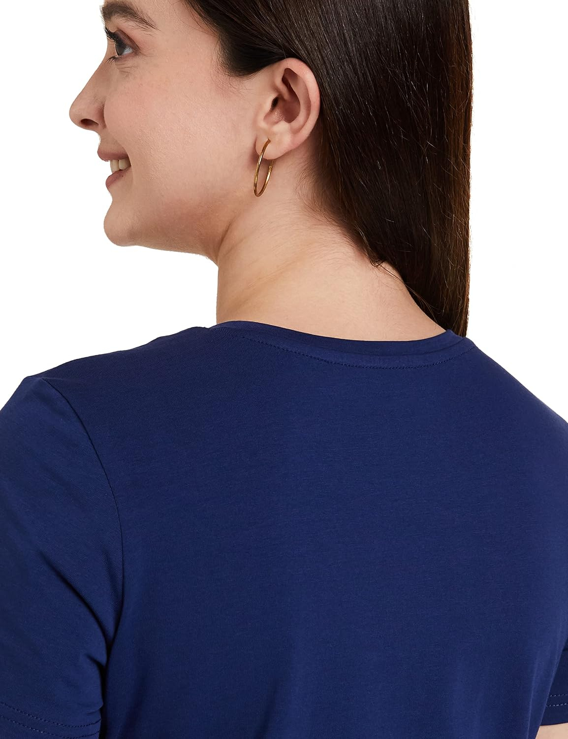 Women's Stretch Cotton V-Neck T-Shirt - Image 54