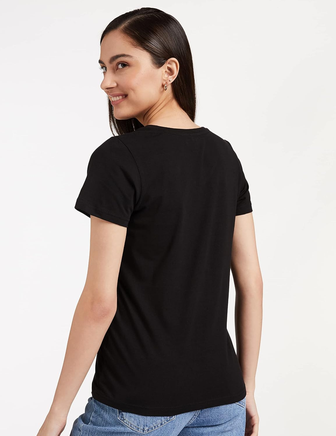 Women's Stretch Cotton V-Neck T-Shirt - Image 89