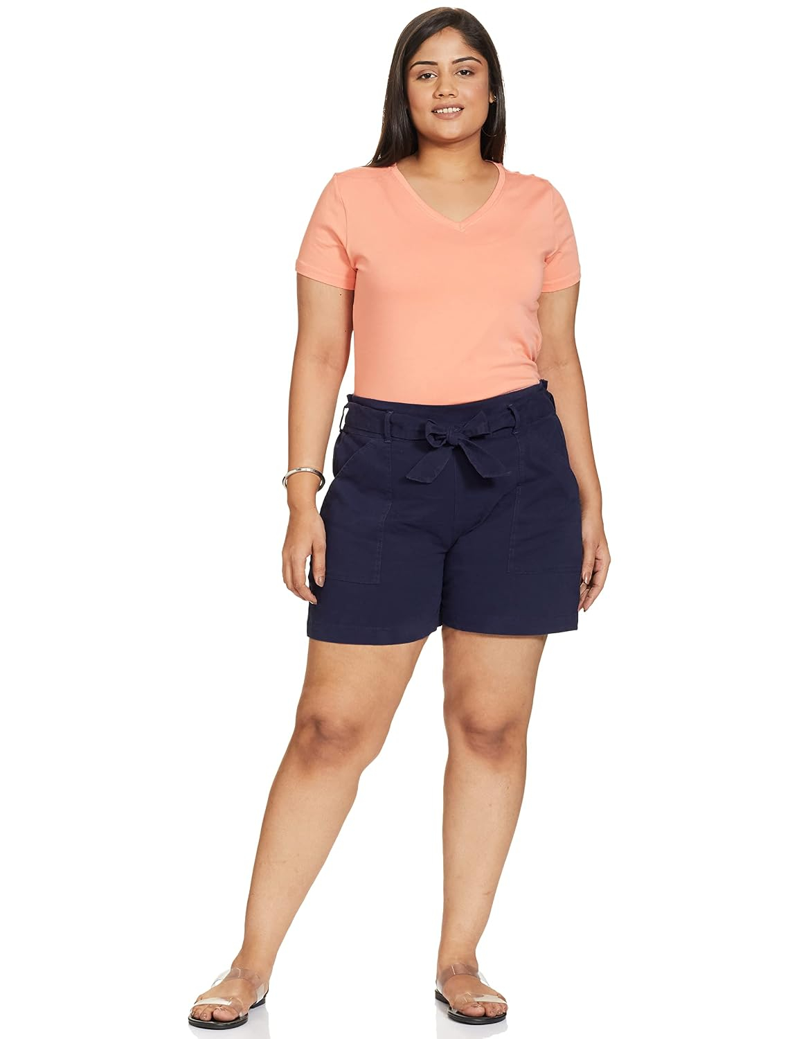 Women's Stretch Cotton V-Neck T-Shirt - Image 92
