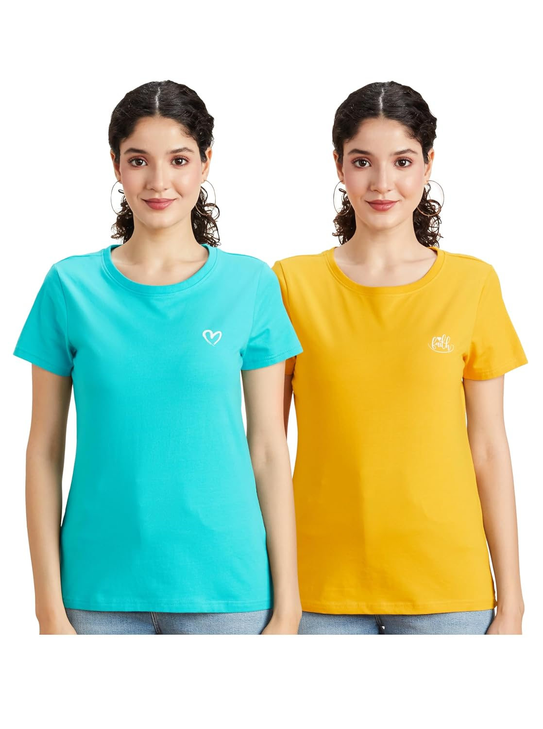Women's Stretch Cotton Crew-Neck T-Shirt - Image 2