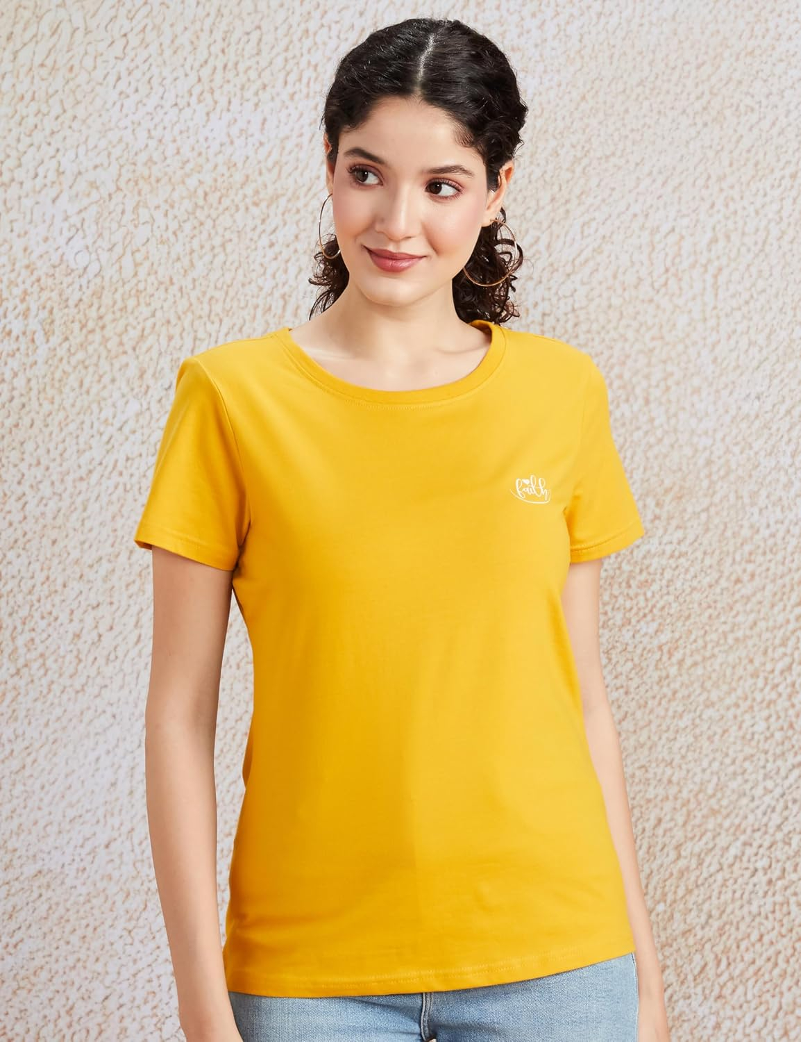 Women's Stretch Cotton Crew-Neck T-Shirt - Image 3