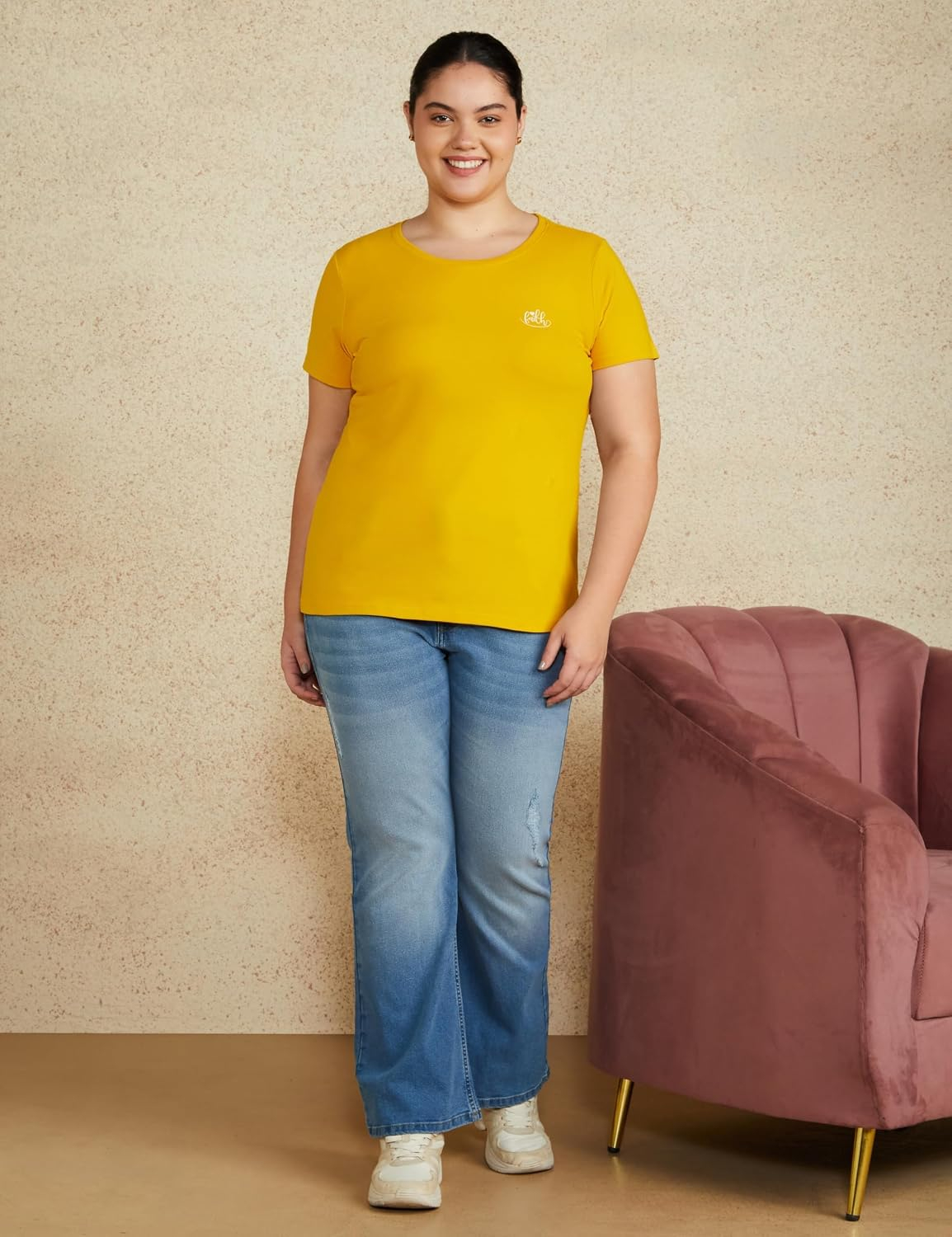 Women's Stretch Cotton Crew-Neck T-Shirt - Image 7