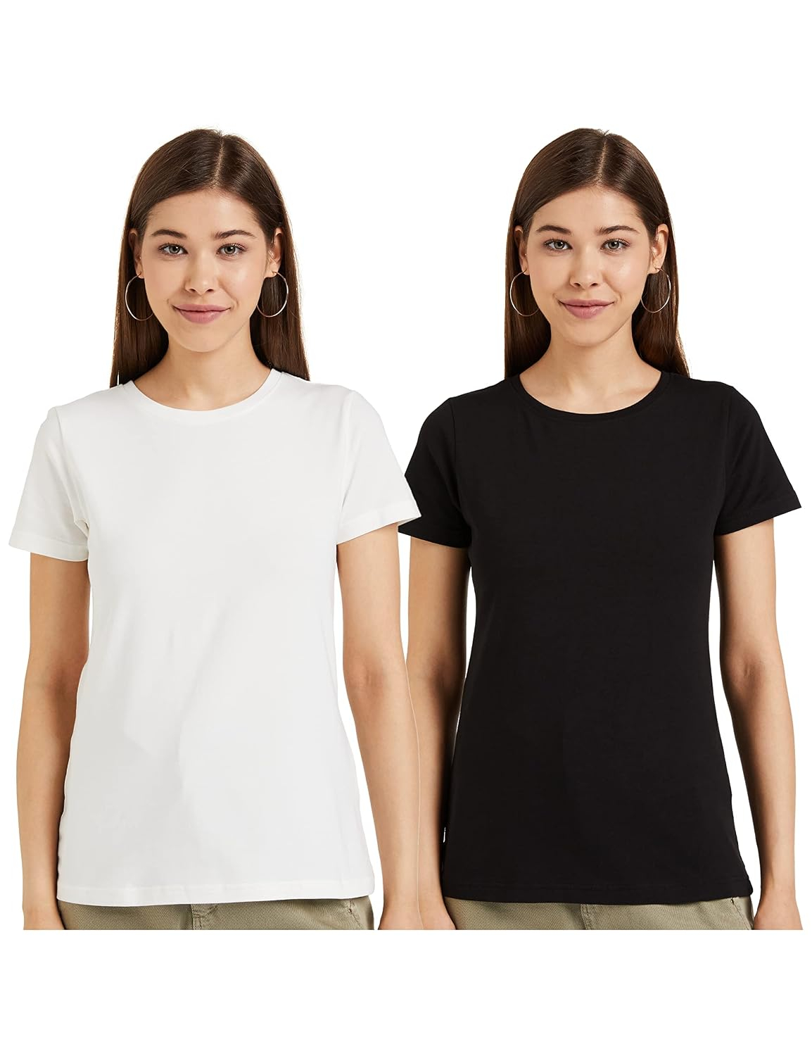 Women's Stretch Cotton Crew-Neck T-Shirt - Image 16