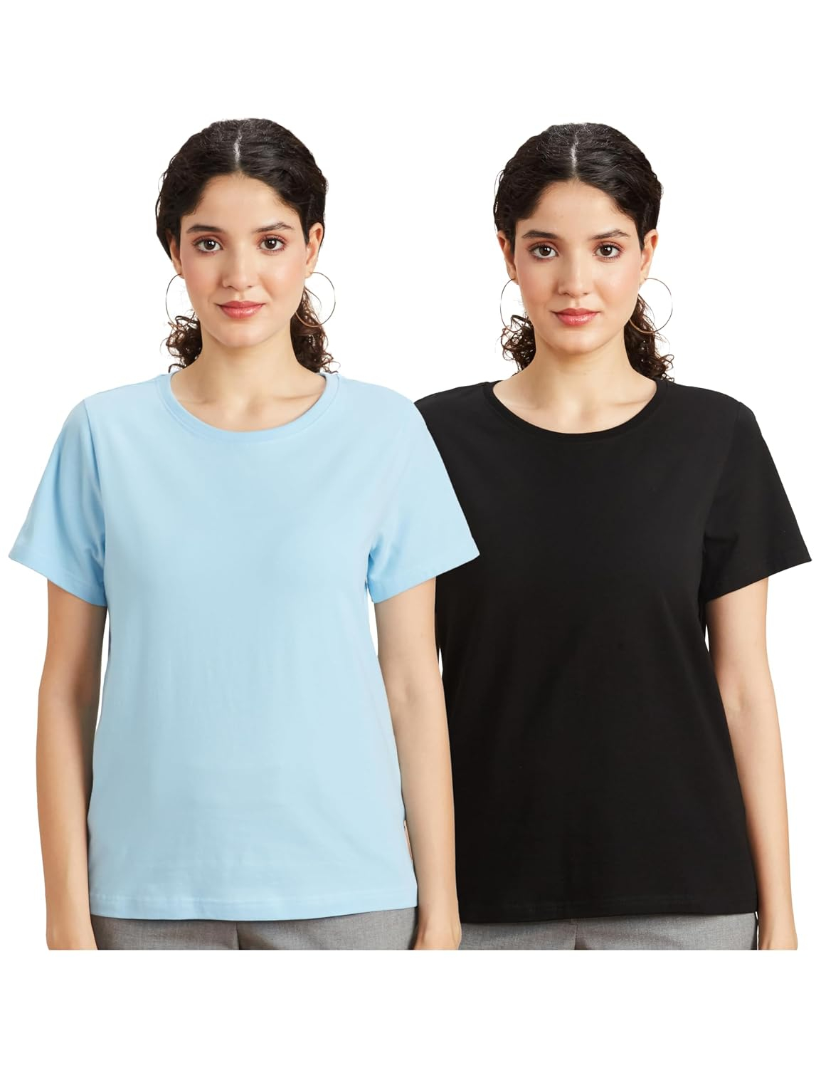 Women's Stretch Cotton Crew-Neck T-Shirt - Image 24