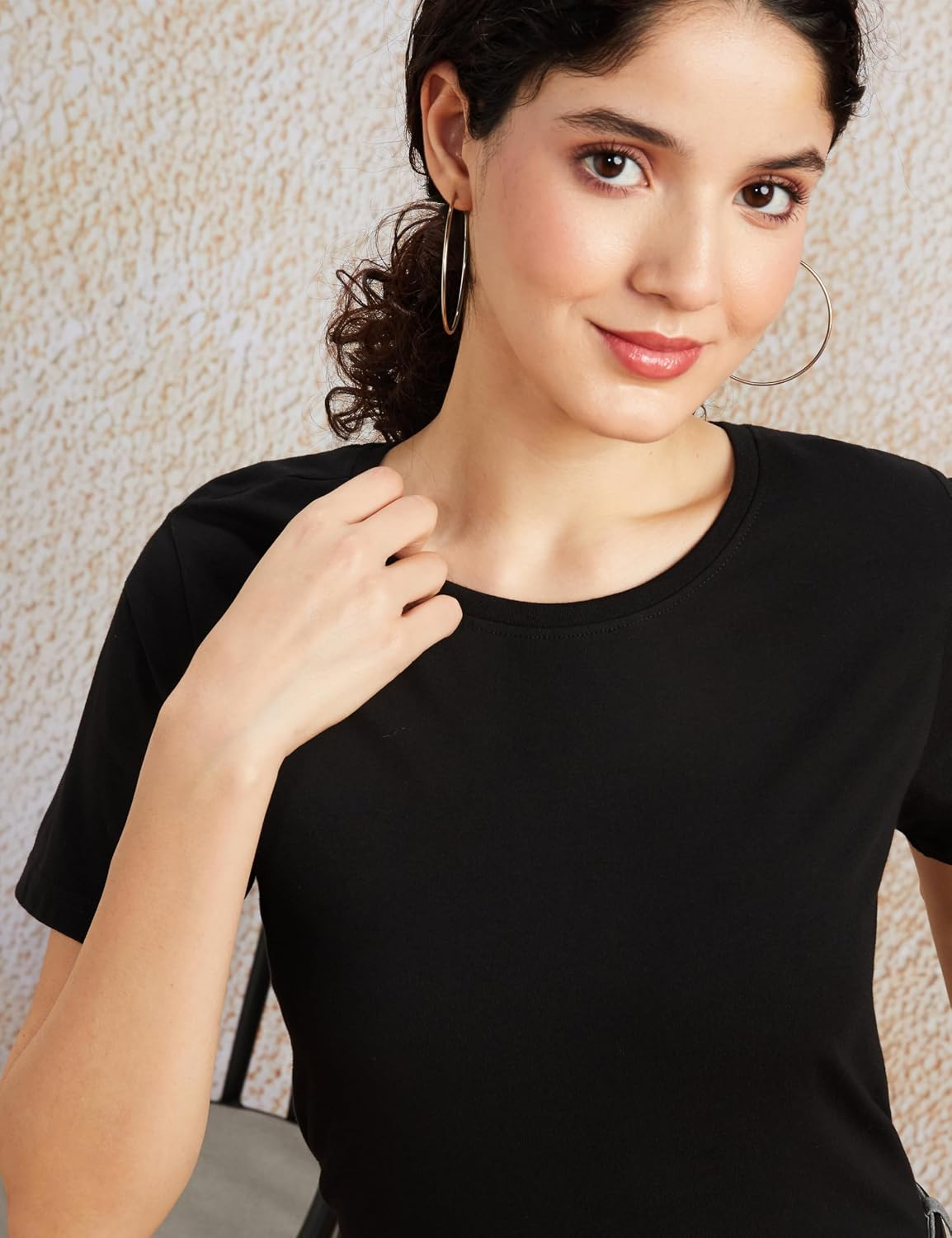 Women's Stretch Cotton Crew-Neck T-Shirt - Image 28