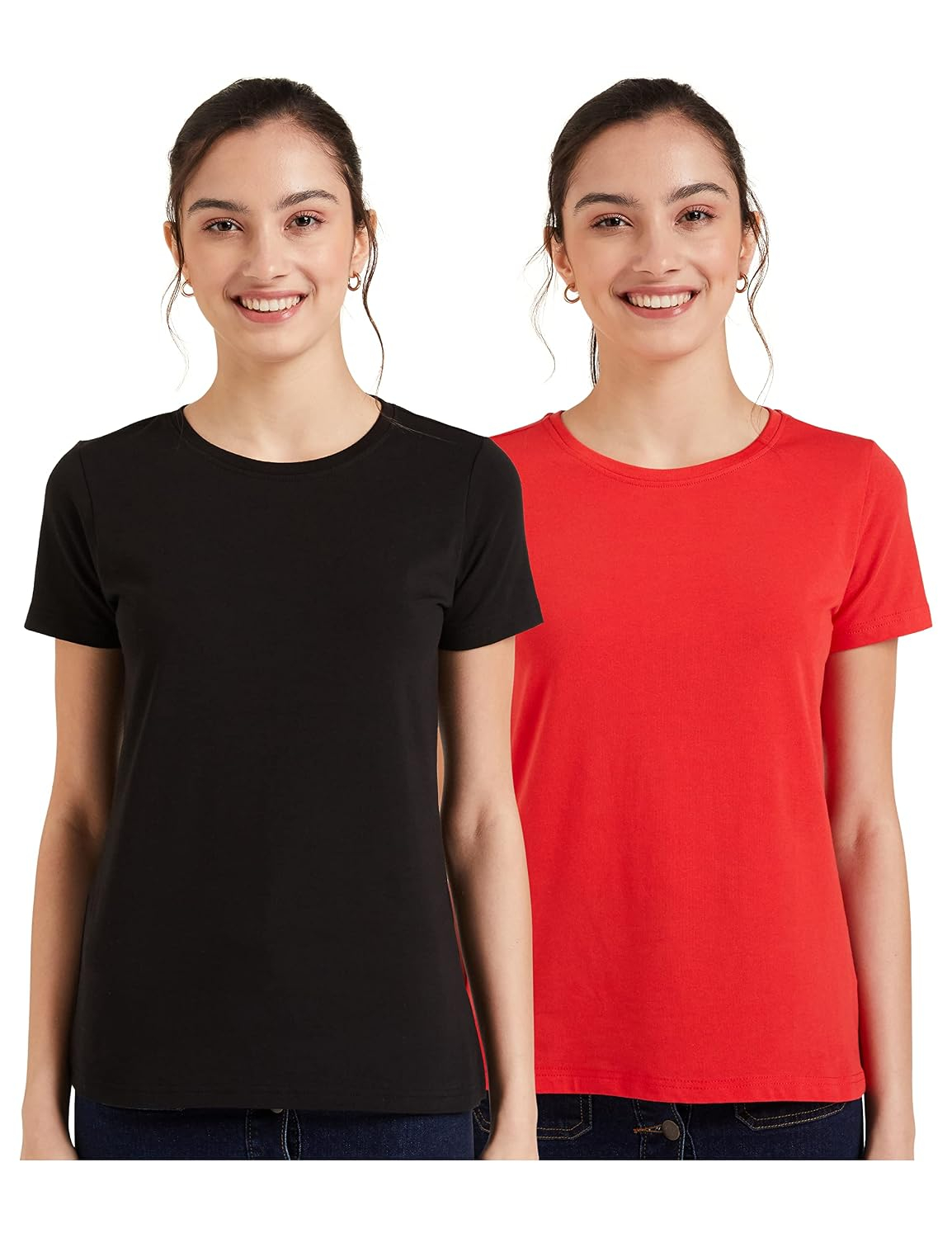 Women's Stretch Cotton Crew-Neck T-Shirt - Image 32