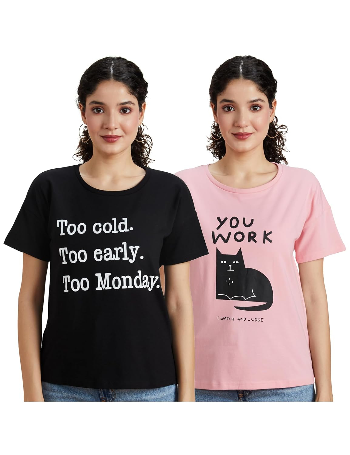 Women's Stretch Cotton Crew-Neck T-Shirt - Image 53