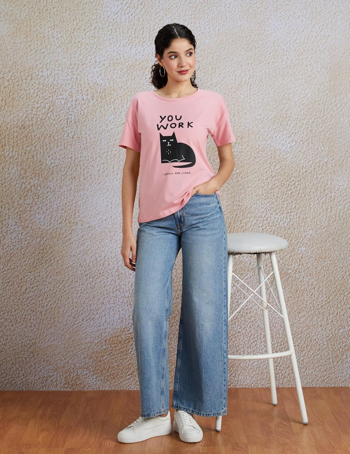 Women's Stretch Cotton Crew-Neck T-Shirt - Image 56