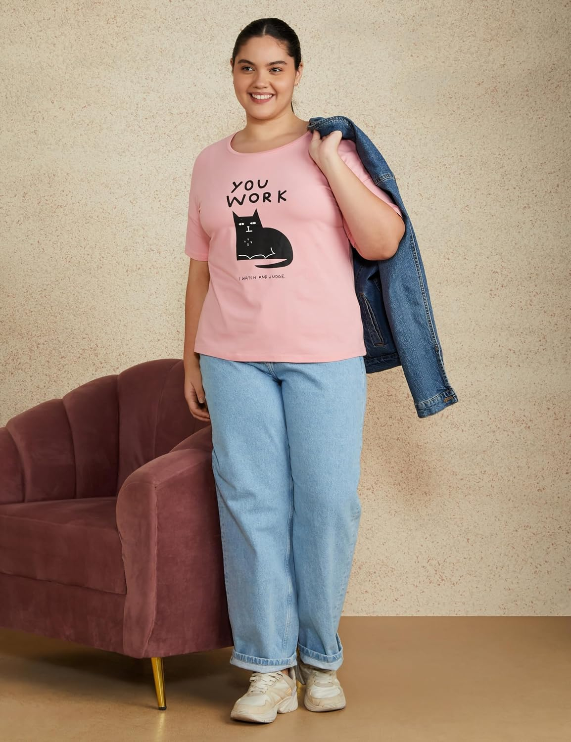 Women's Stretch Cotton Crew-Neck T-Shirt - Image 58