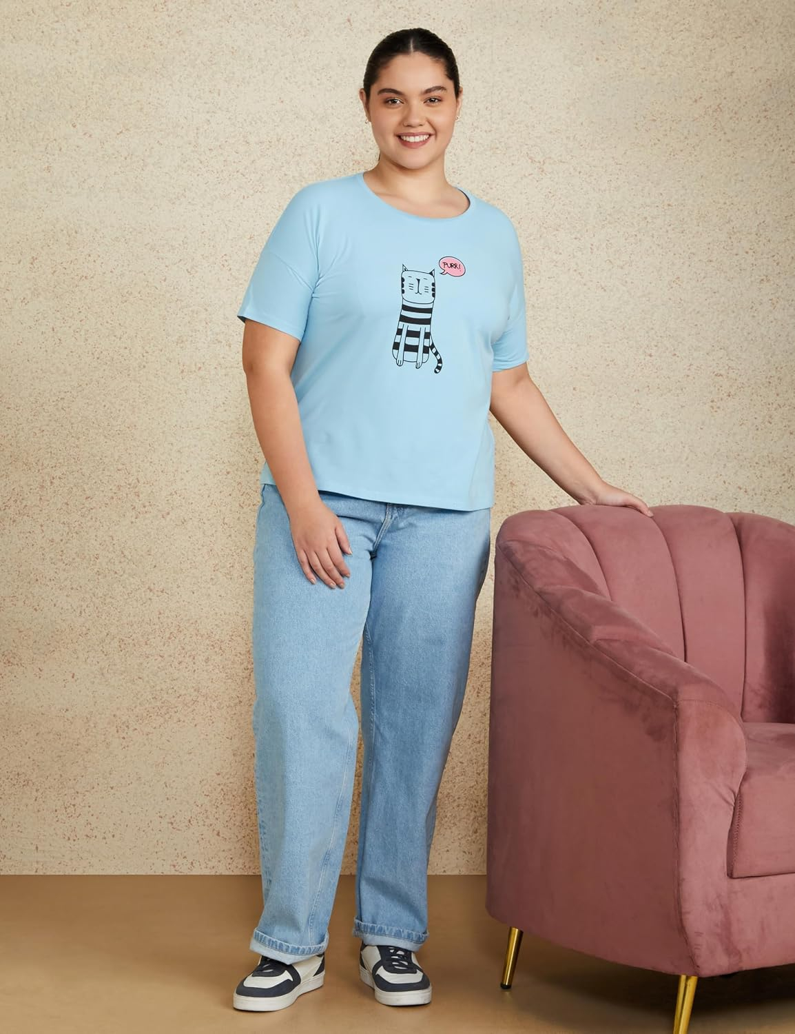 Women's Stretch Cotton Crew-Neck T-Shirt - Image 71