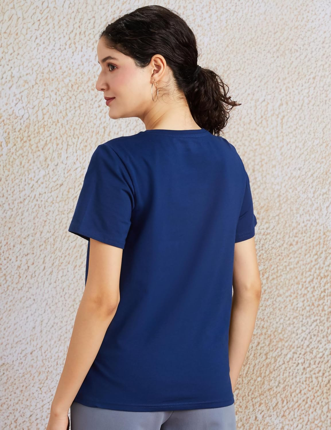 Women's Stretch Cotton Crew-Neck T-Shirt - Image 75