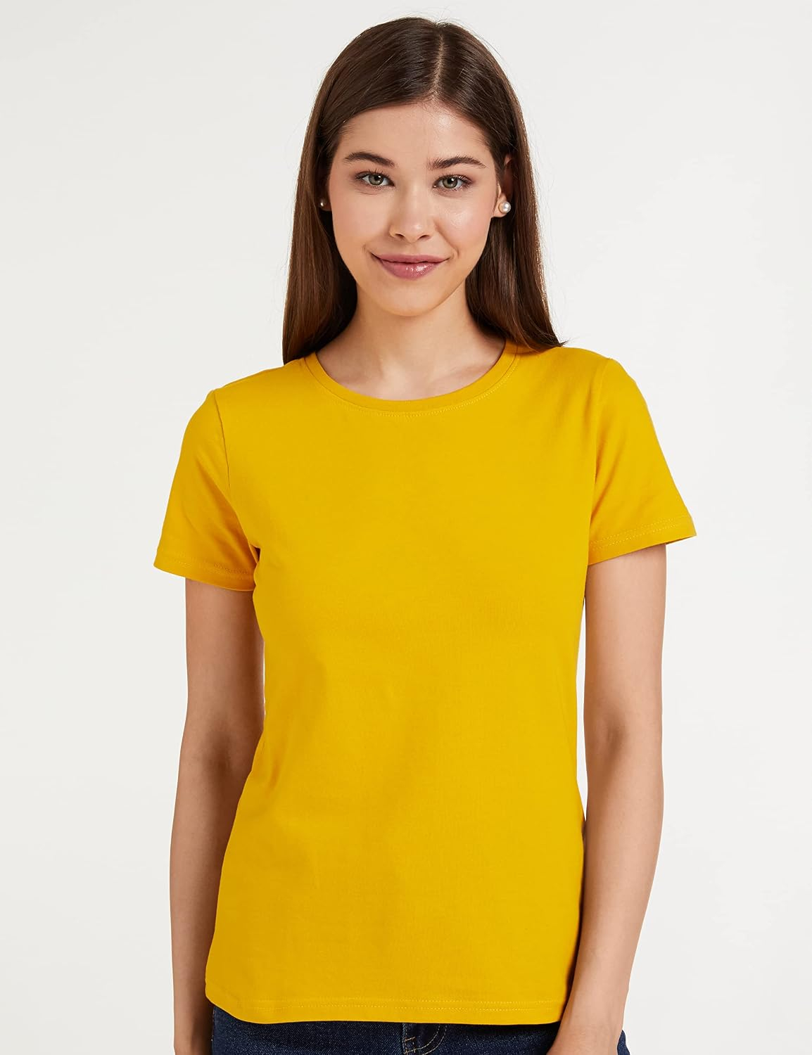 Women's Stretch Cotton Crew-Neck T-Shirt - Image 82