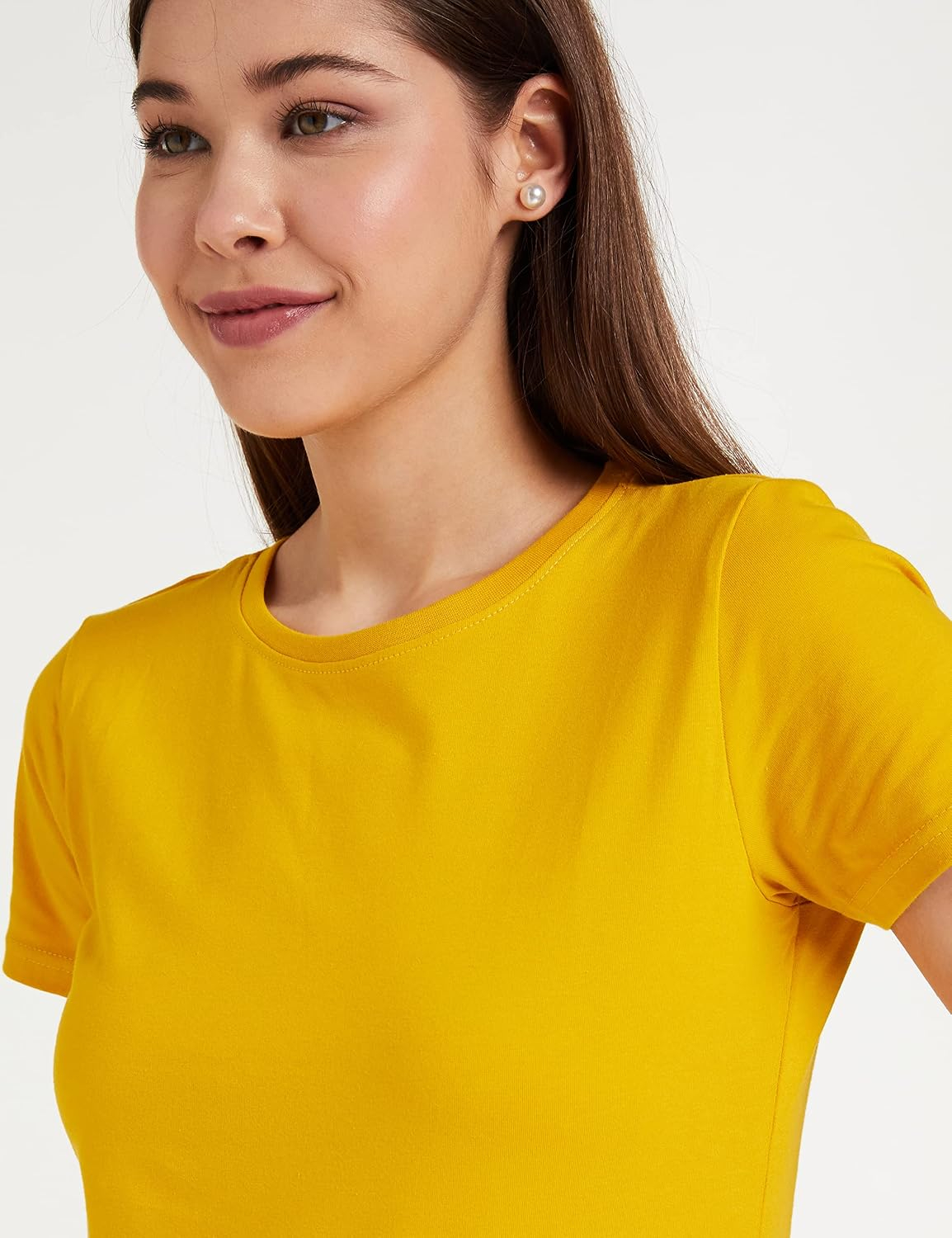 Women's Stretch Cotton Crew-Neck T-Shirt - Image 85