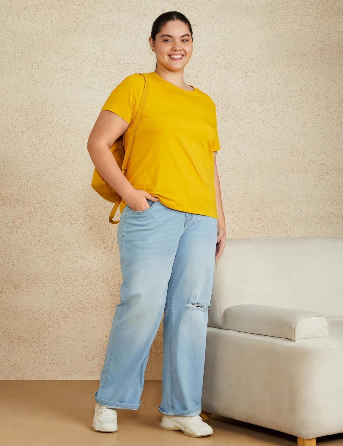 Women's Stretch Cotton Crew-Neck T-Shirt - Image 86