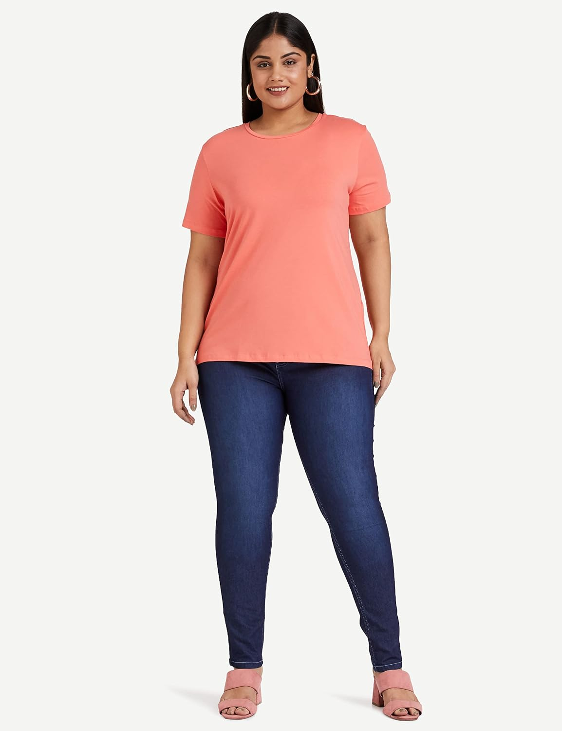 Women's Stretch Cotton Crew-Neck T-Shirt - Image 88