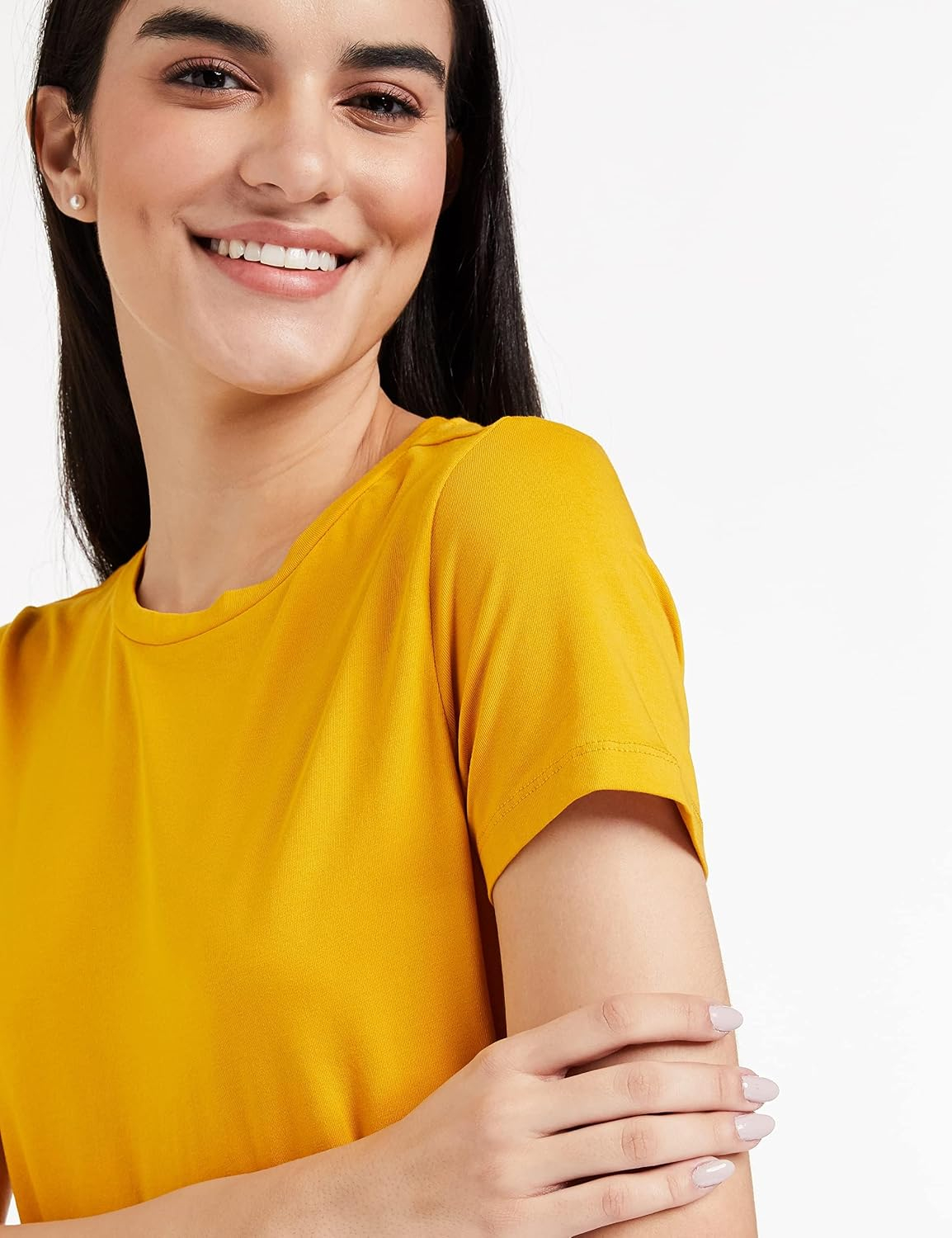Women's Stretch Cotton Crew-Neck T-Shirt - Image 89