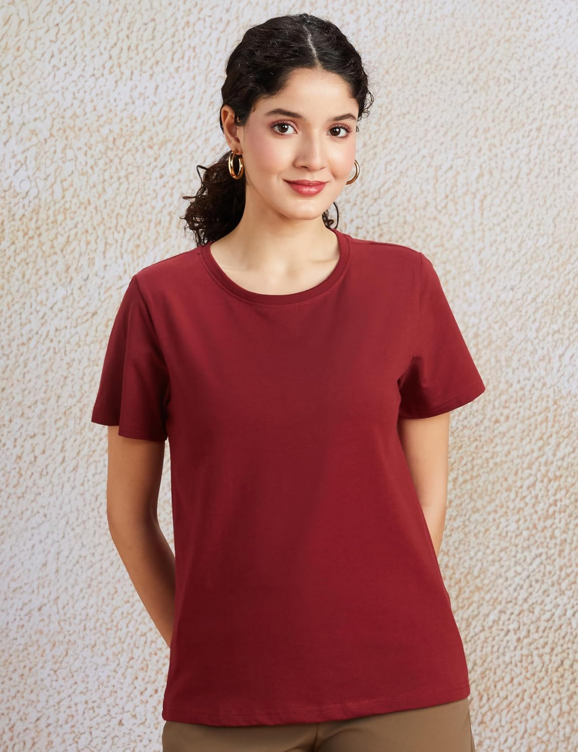 Women's Stretch Cotton Crew-Neck T-Shirt - Image 94