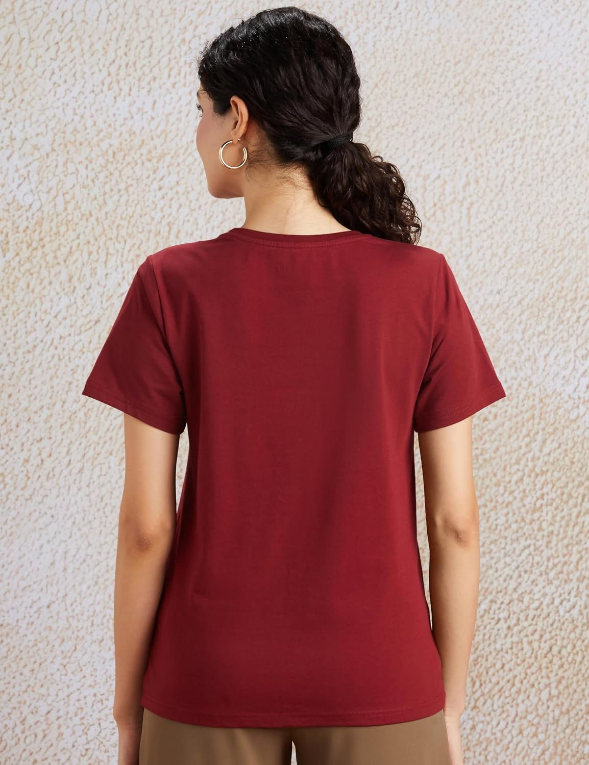 Women's Stretch Cotton Crew-Neck T-Shirt - Image 95