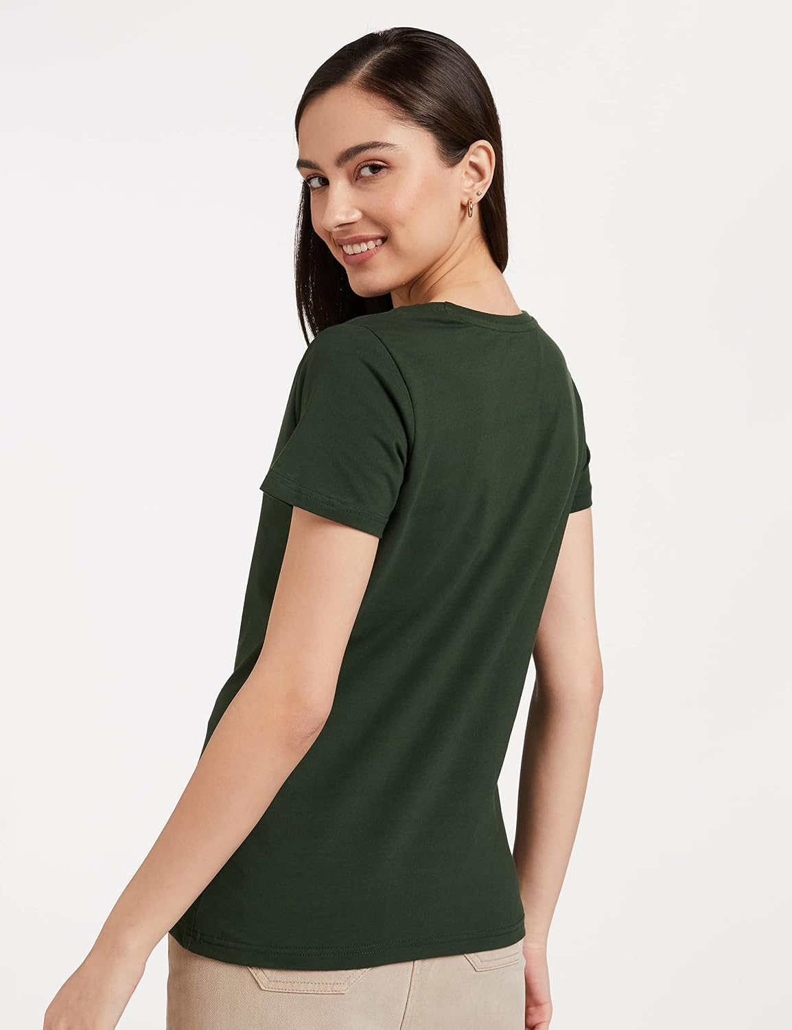 Women's Stretch Cotton Crew-Neck T-Shirt - Image 101