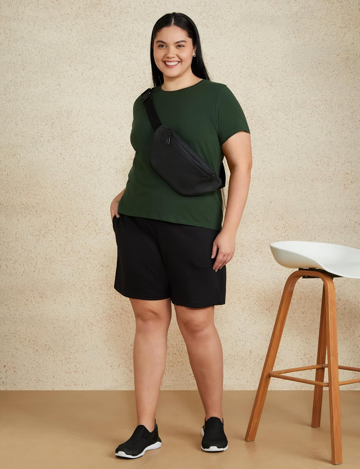 Women's Stretch Cotton Crew-Neck T-Shirt - Image 104