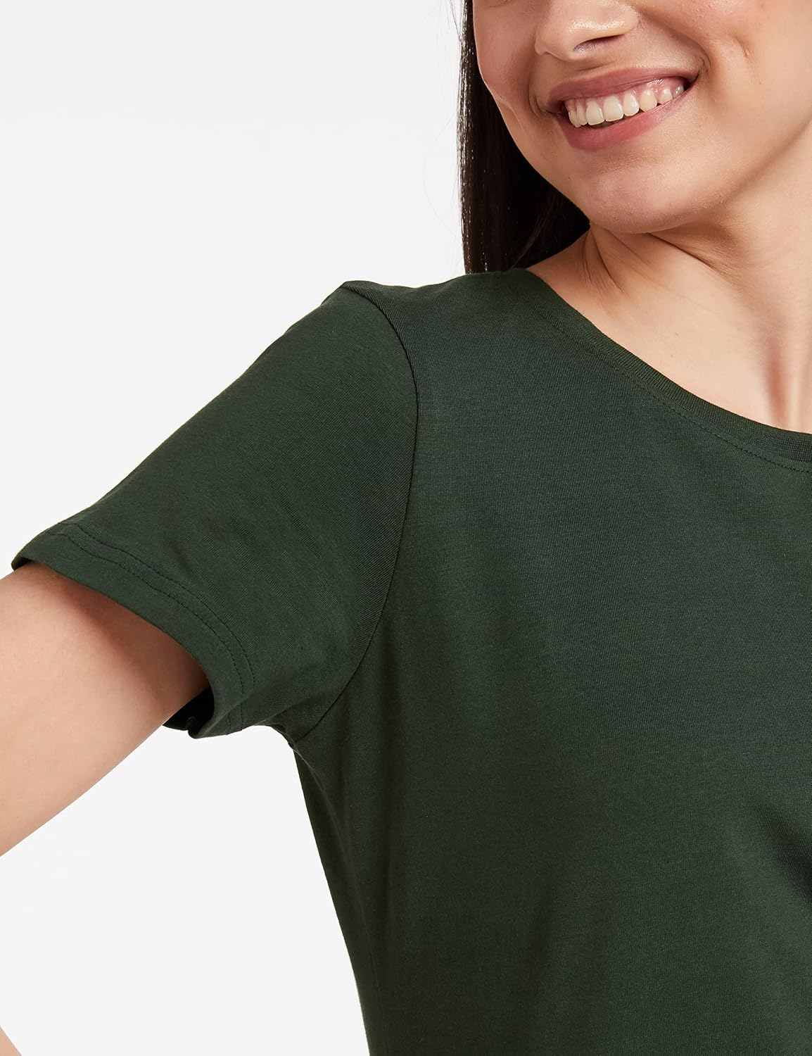 Women's Stretch Cotton Crew-Neck T-Shirt - Image 105