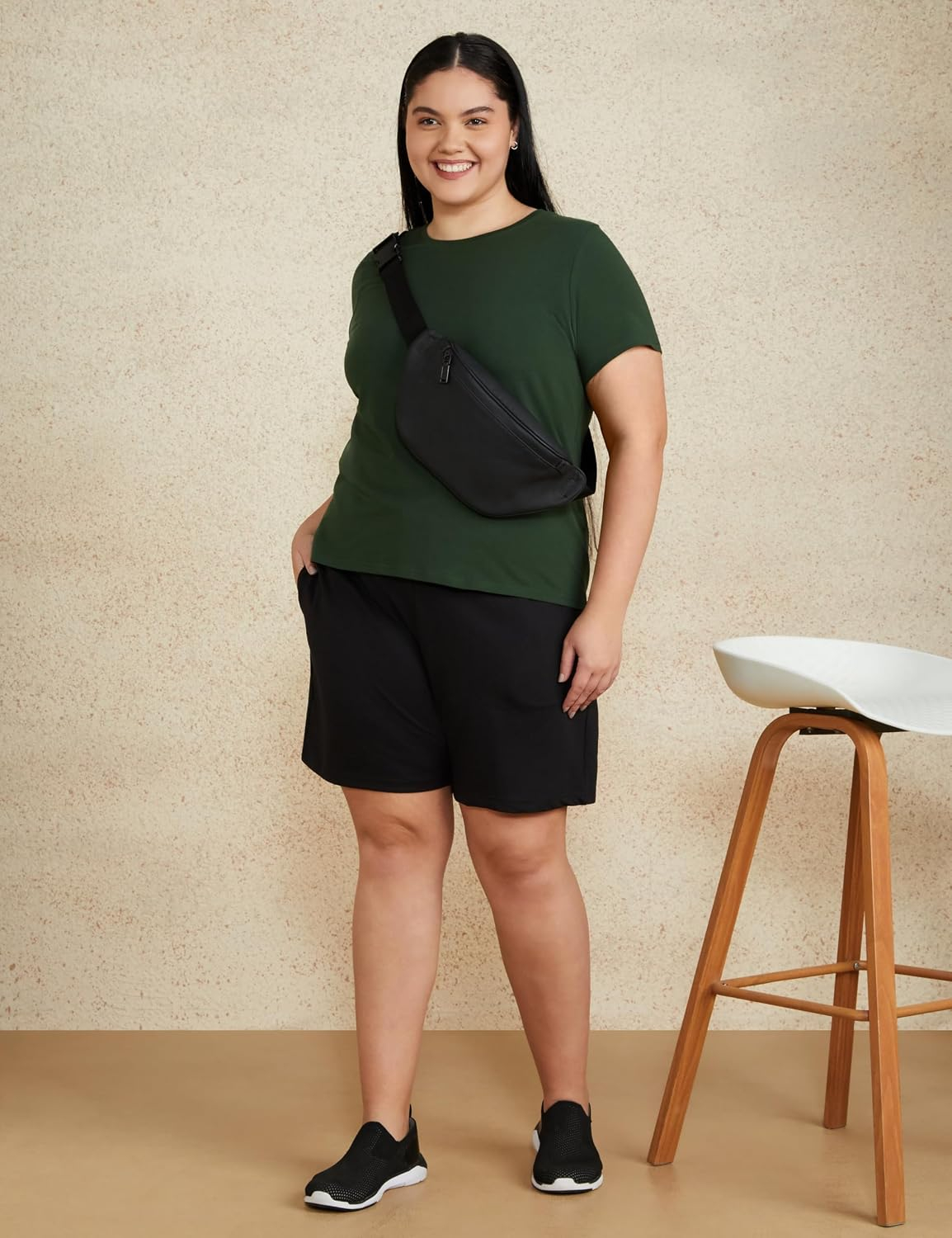 Women's Stretch Cotton Crew-Neck T-Shirt - Image 106