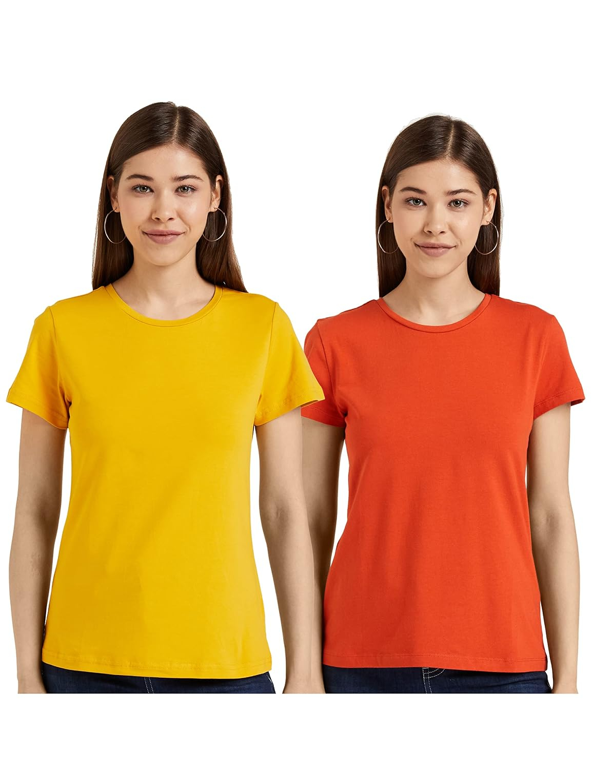 Women's Stretch Cotton Crew-Neck T-Shirt - Image 109