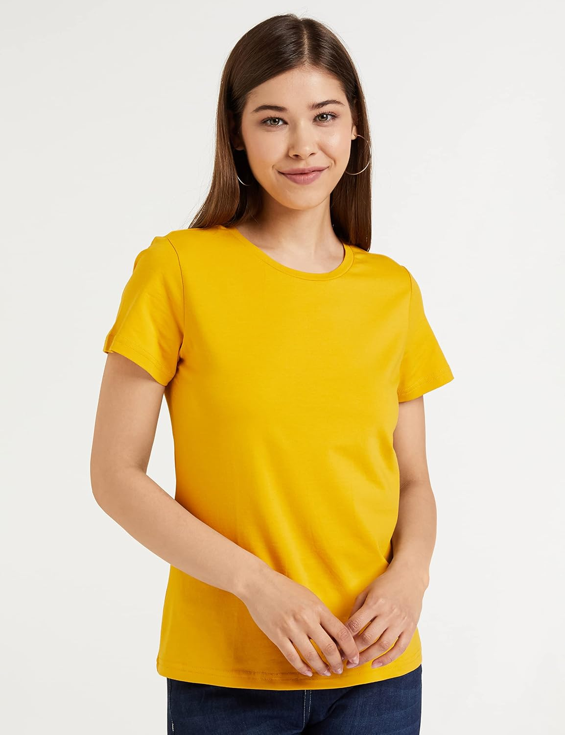 Women's Stretch Cotton Crew-Neck T-Shirt - Image 110