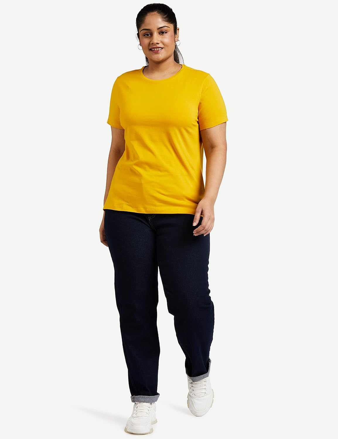 Women's Stretch Cotton Crew-Neck T-Shirt - Image 116
