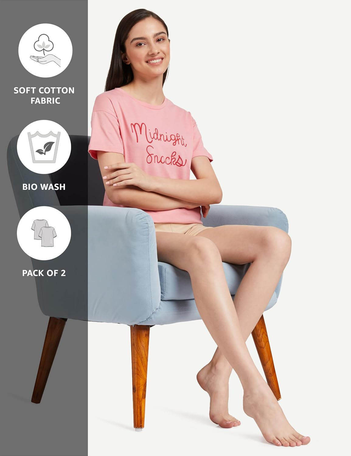 Women's Stretch Cotton Crew-Neck T-Shirt - Image 120