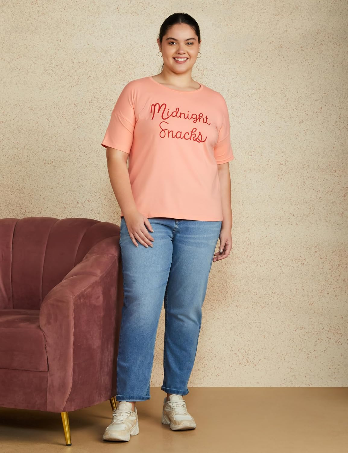 Women's Stretch Cotton Crew-Neck T-Shirt - Image 123