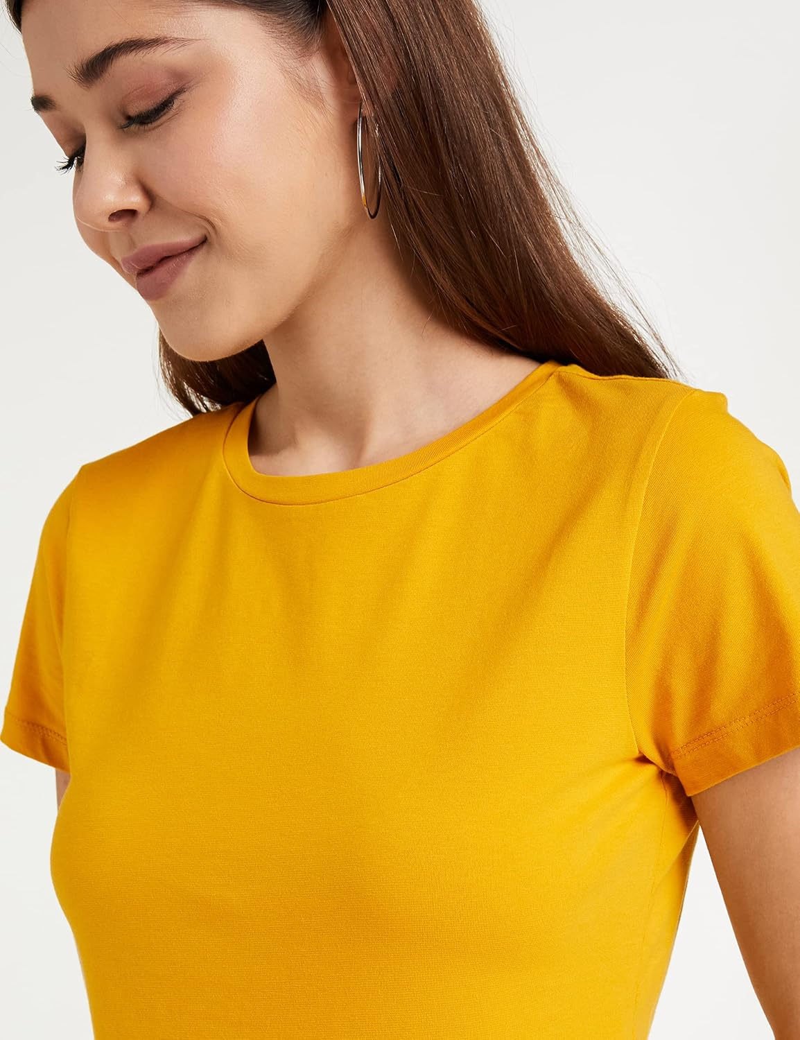 Women's Stretch Cotton Crew-Neck T-Shirt - Image 134