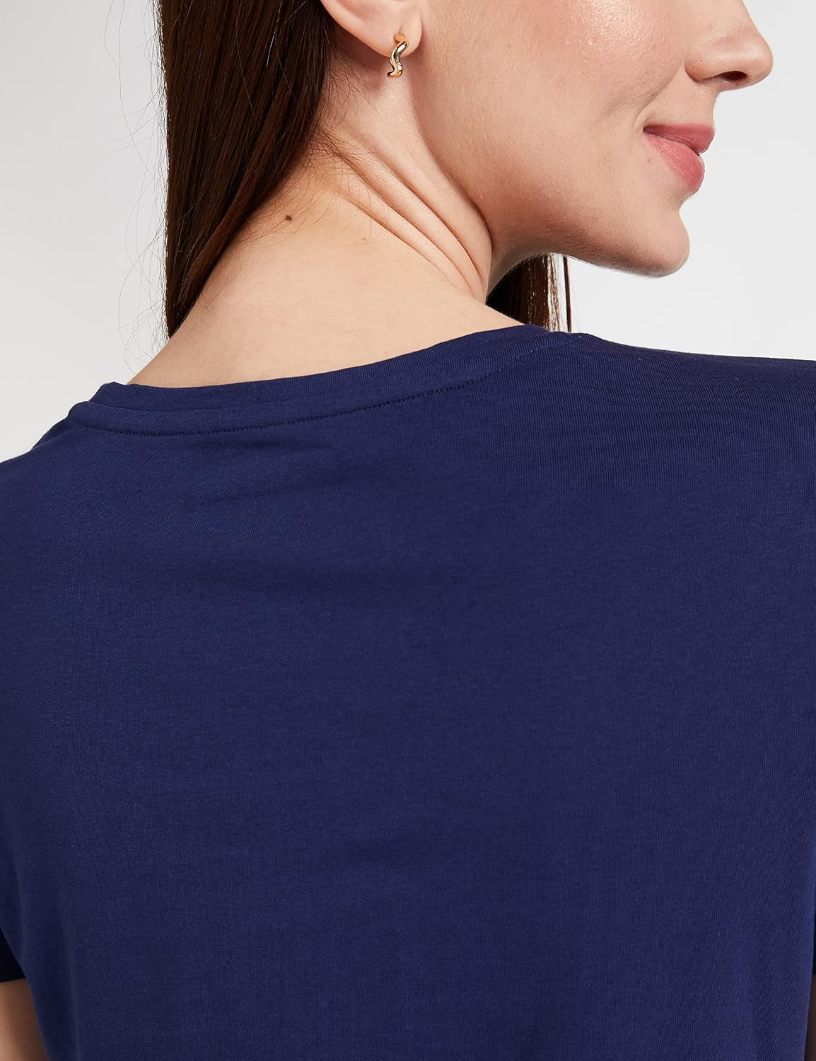 Women's Stretch Cotton Crew-Neck T-Shirt - Image 136