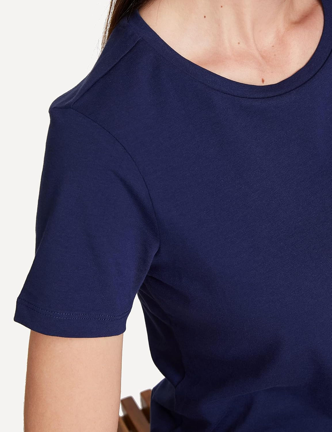 Women's Stretch Cotton Crew-Neck T-Shirt - Image 137