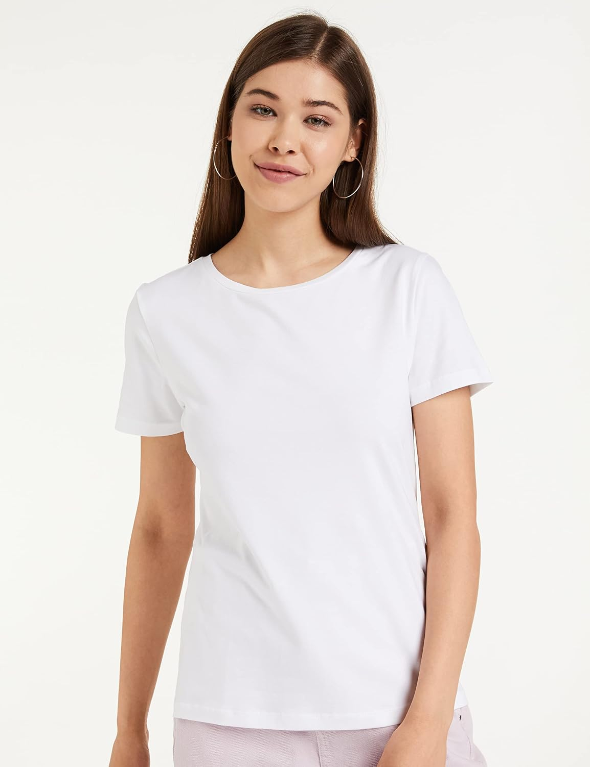 Women's Stretch Cotton Crew-Neck T-Shirt - Image 140