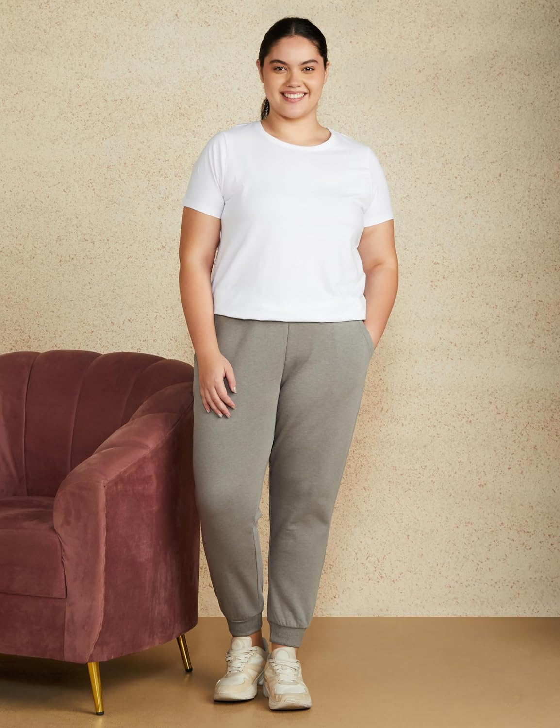 Women's Stretch Cotton Crew-Neck T-Shirt - Image 147