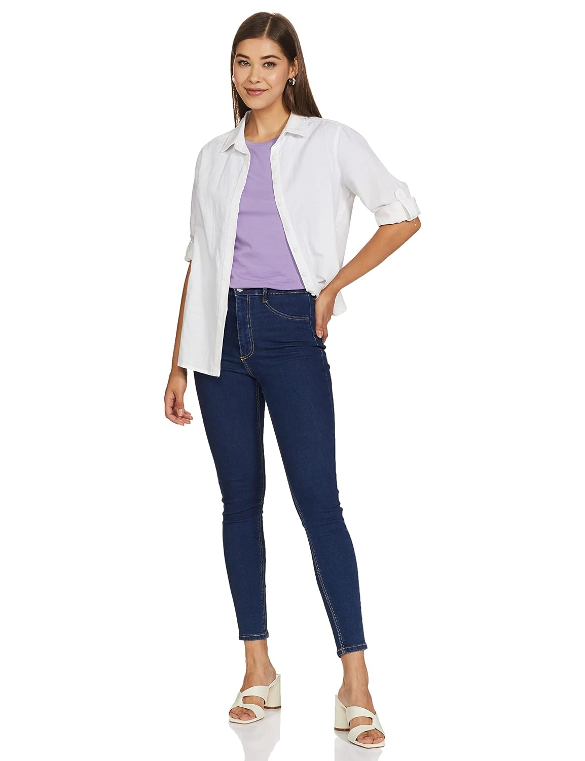 Women's Stretch Cotton Crew-Neck T-Shirt - Image 148