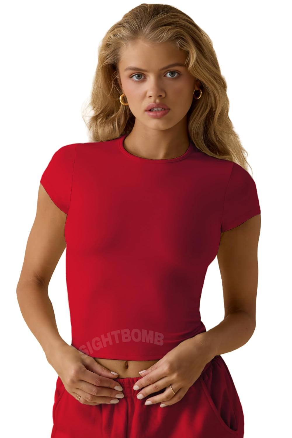 Women's Soft-Touch Round-Neck T-Shirt - Image 12