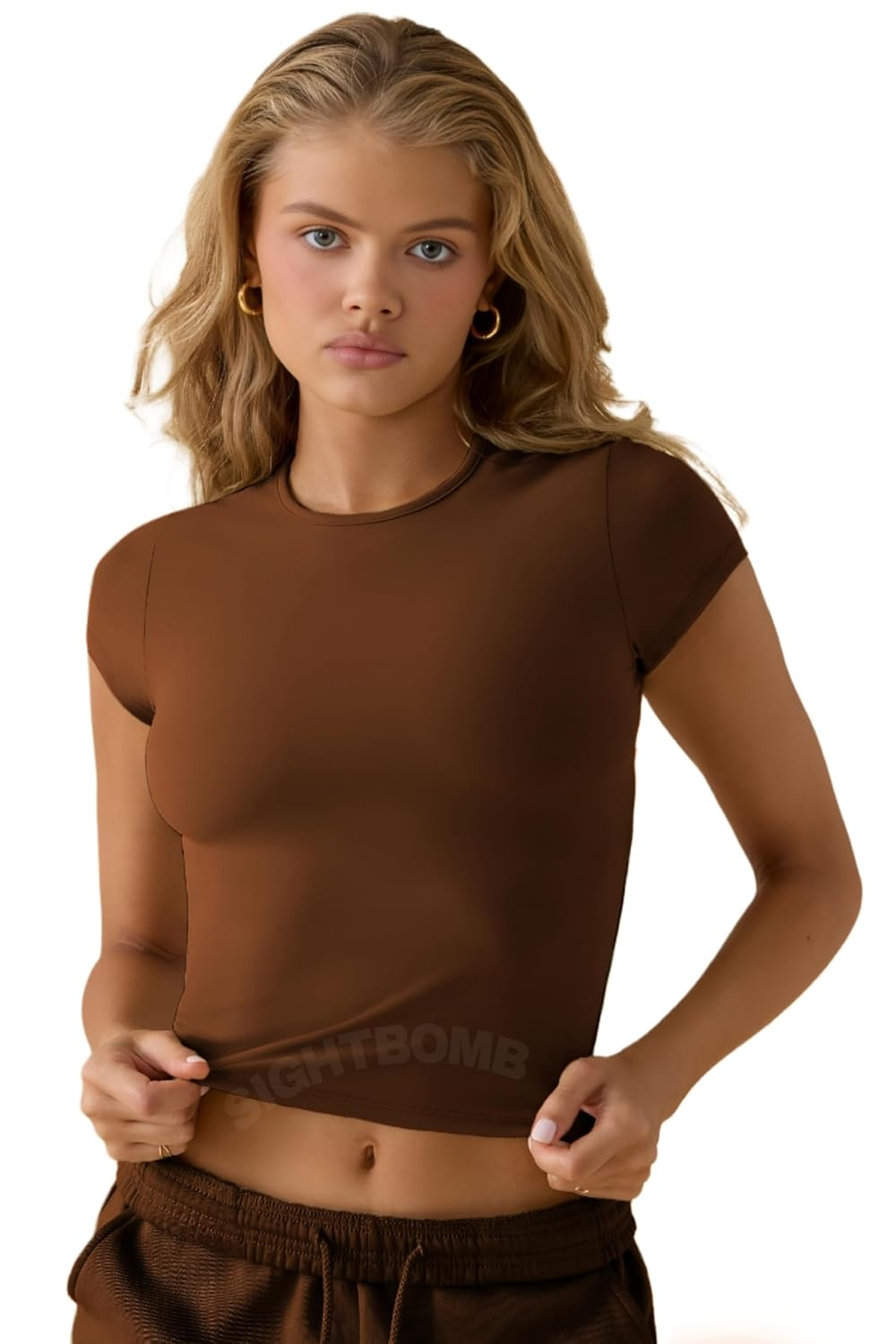 Women's Soft-Touch Round-Neck T-Shirt - Image 23