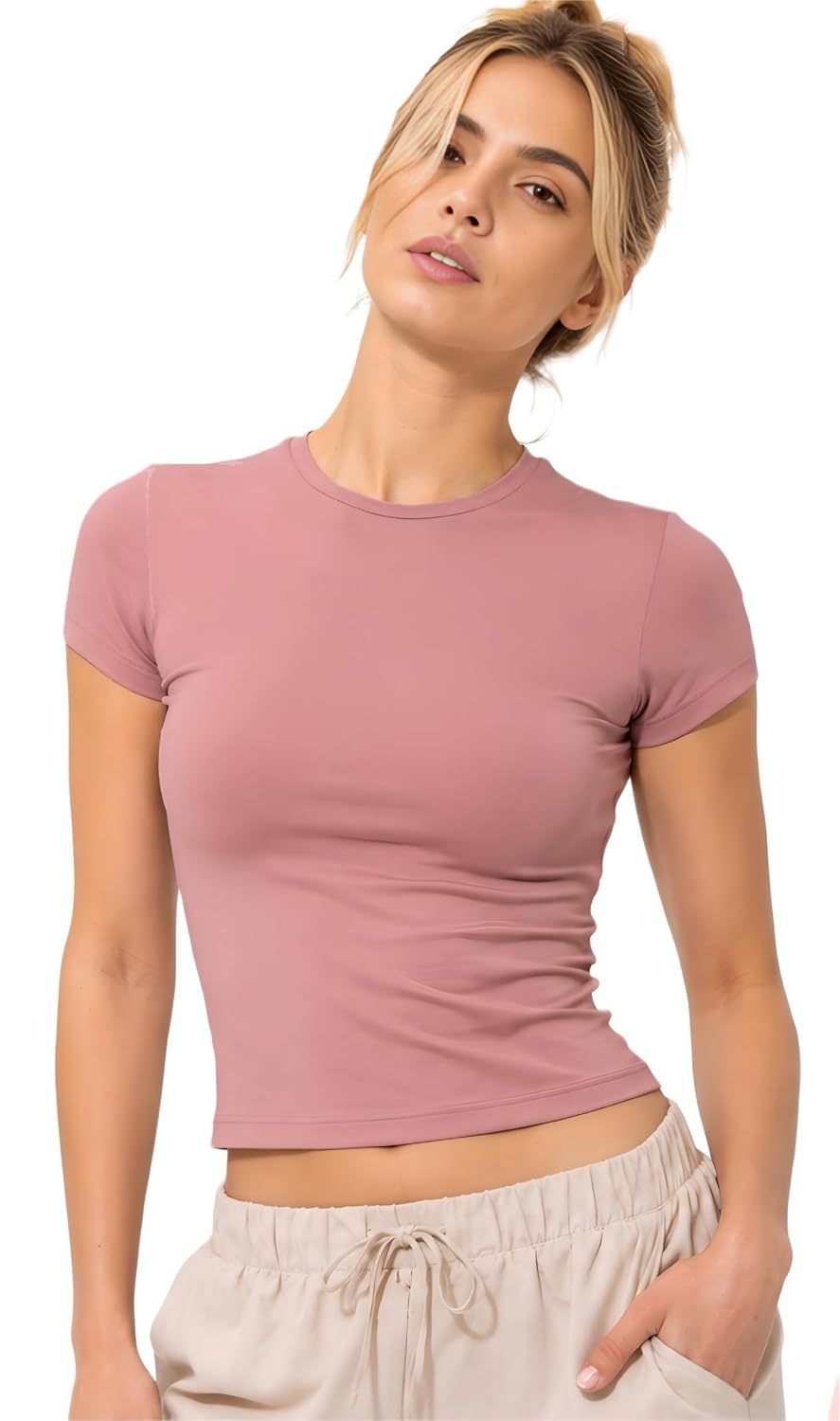 Women's Soft-Touch Round-Neck T-Shirt - Image 24