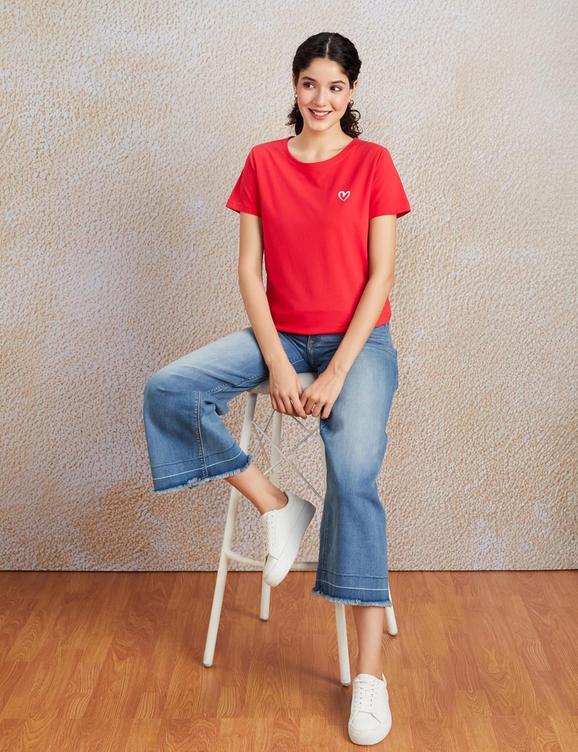 Women's Stretch Cotton Sleeveless T-Shirt - Image 47