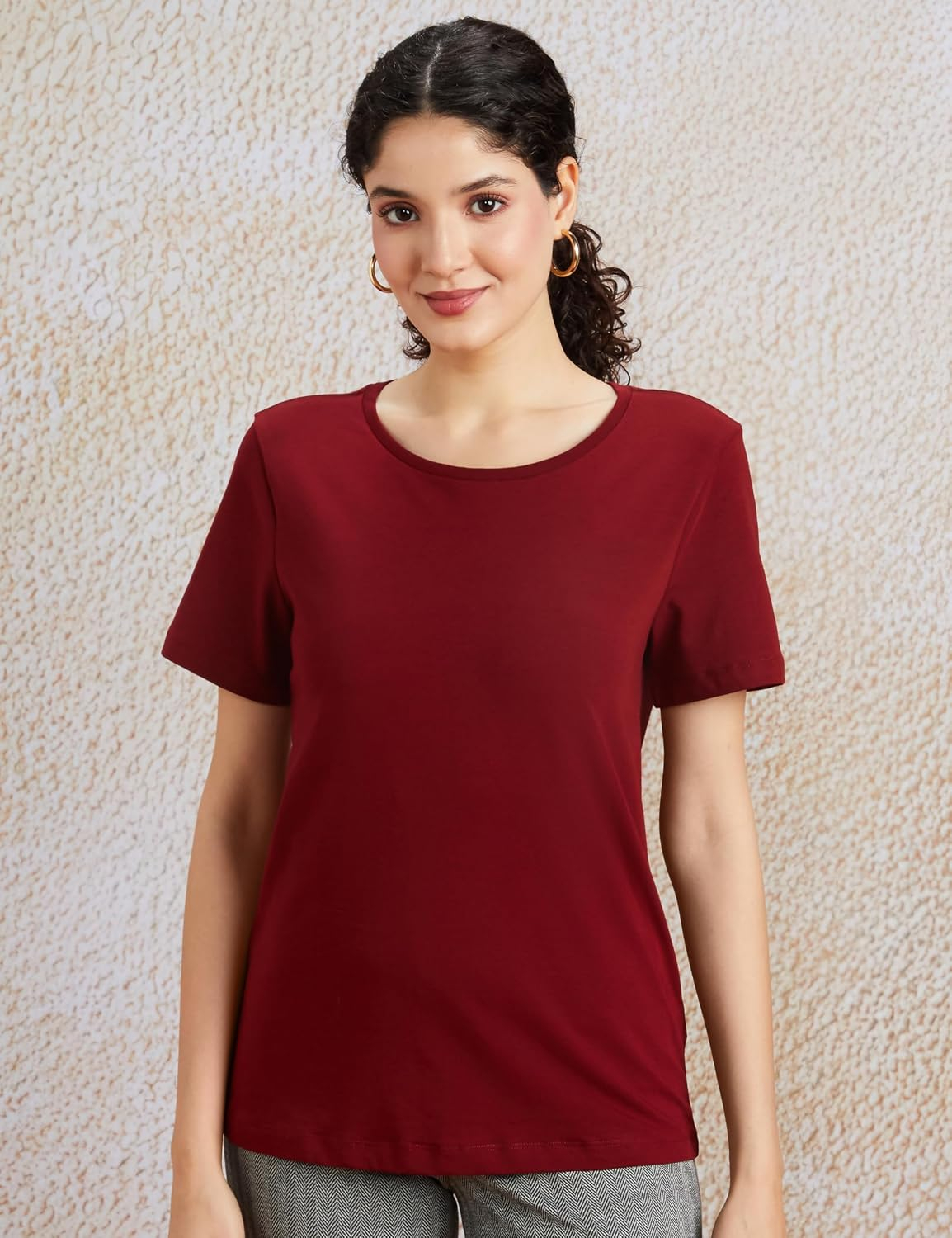 Women's Stretch Cotton Sleeveless T-Shirt - Image 58
