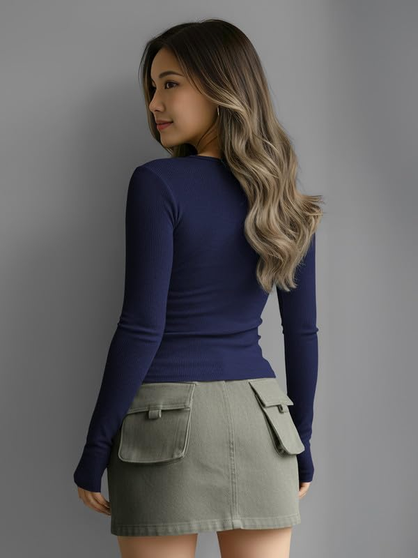 Women's Henley Long-Sleeve Tee - Image 6