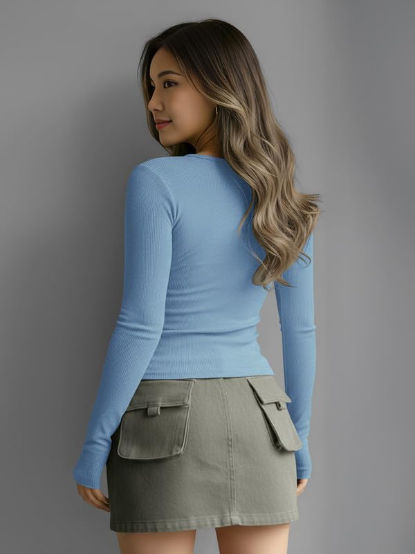 Women's Henley Long-Sleeve Tee - Image 12