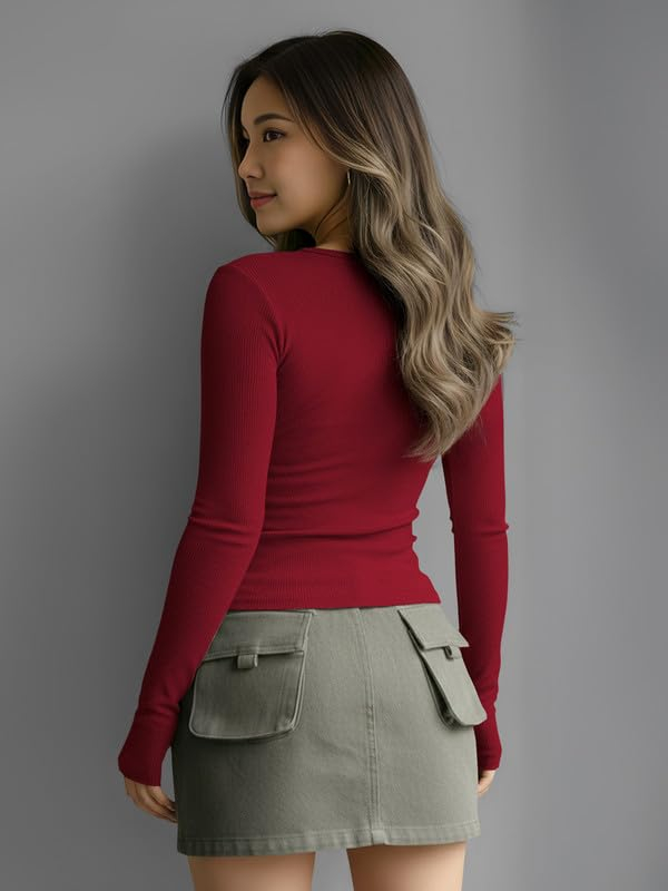 Women's Henley Long-Sleeve Tee - Image 18