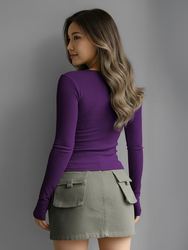 Women's Henley Long-Sleeve Tee - Image 36