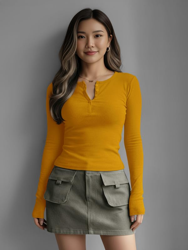 Women's Henley Long-Sleeve Tee - Image 40